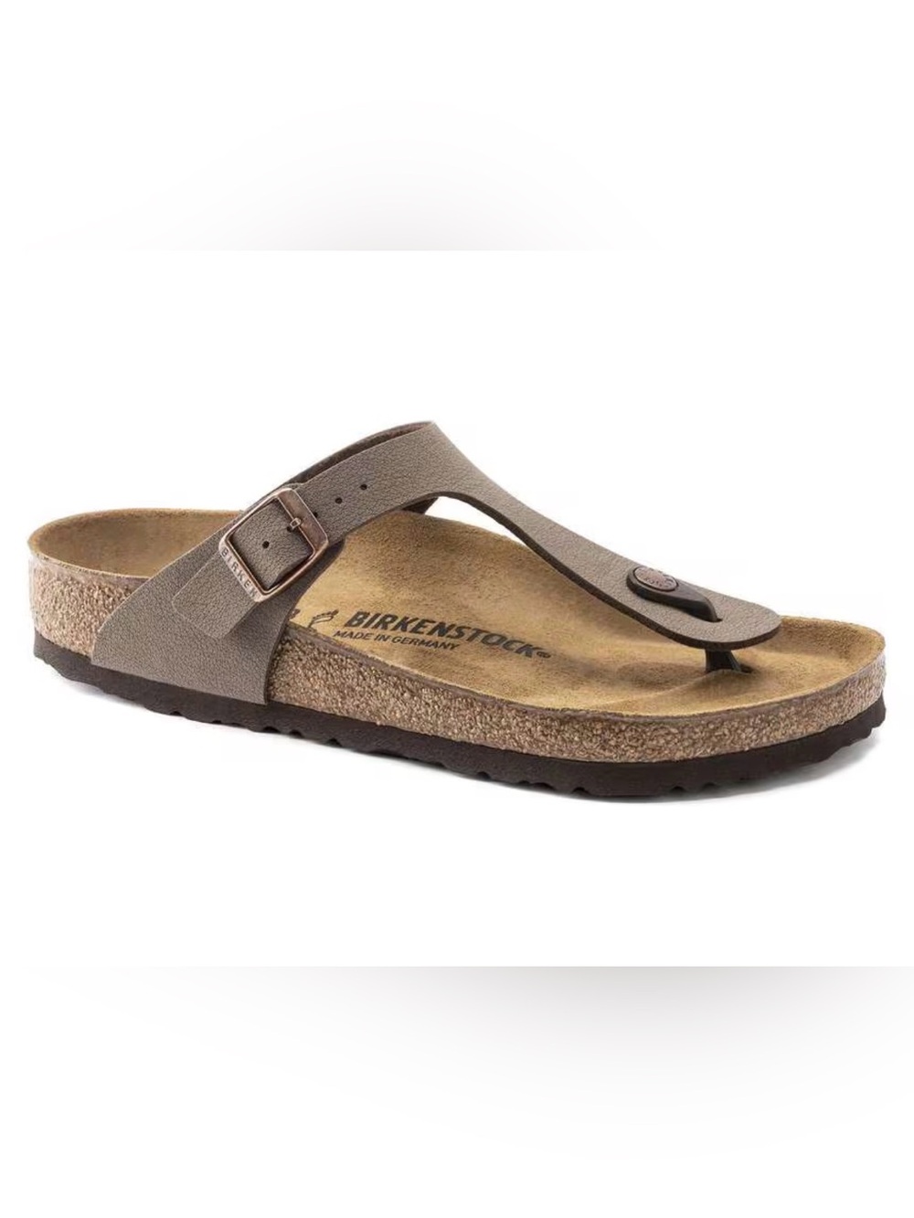 Birkenstock Gizeh Brown Leather Slip On Unisex Sandal Size: 37(L6/M4)